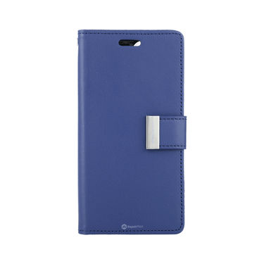 iPhone 15 Compatible Case Cover With Rich Diary for Stylish Protection - Navy